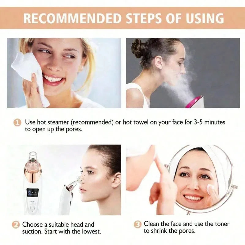 Blackhead Remover Vacuum – Deep Pore Facial Cleanser
