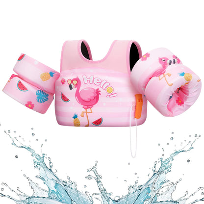 Children’s Swim Vest with Arm Floats for Pool & Beach