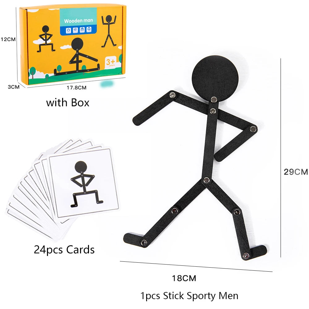 🤸‍♂️ Stick Sporty Men Puzzle Toys – Fun & Active Learning for Kids