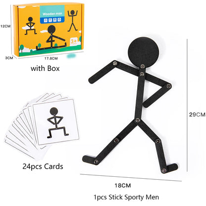 🤸‍♂️ Stick Sporty Men Puzzle Toys – Fun & Active Learning for Kids