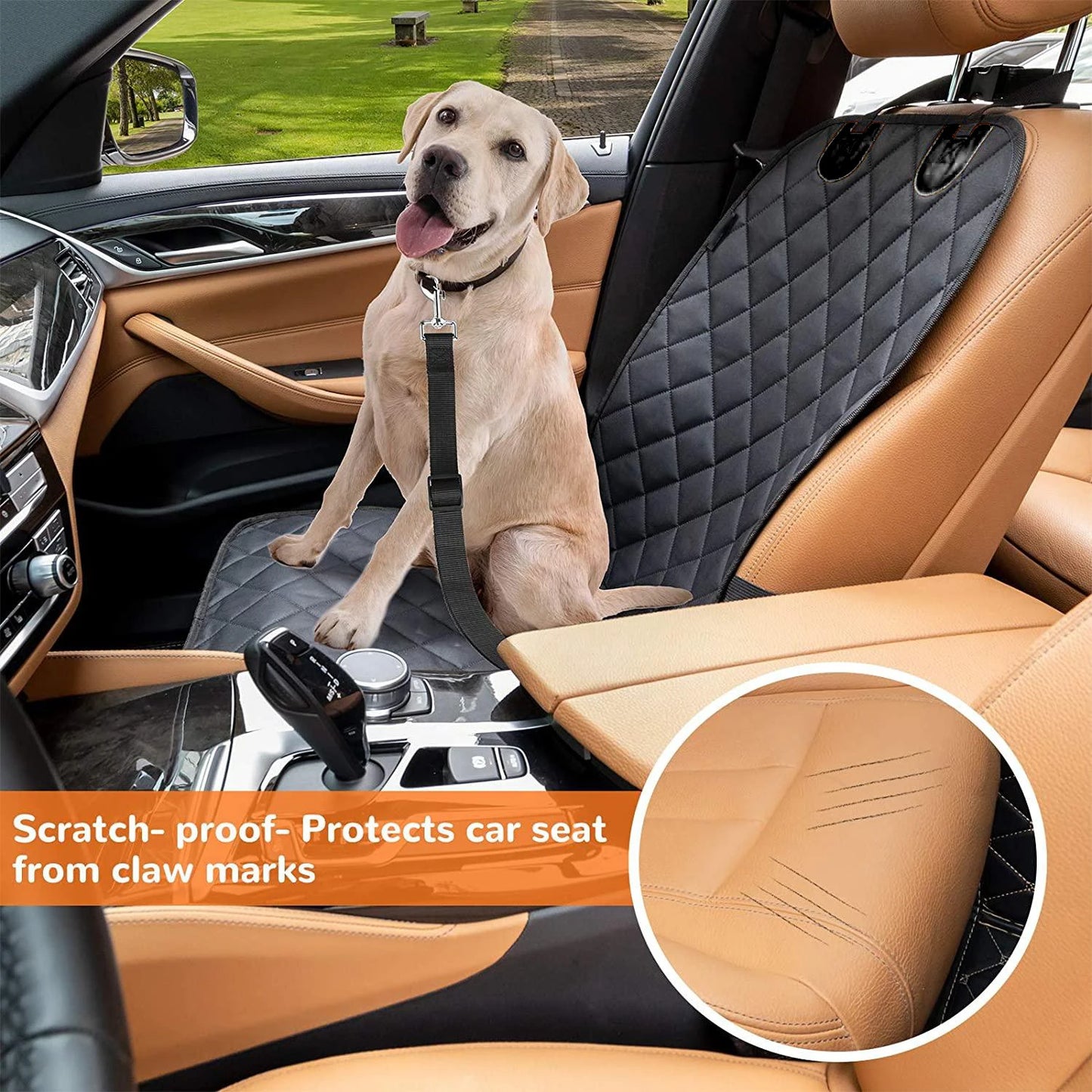 Waterproof Dog Car Seat Cover – Non-Slip Protection