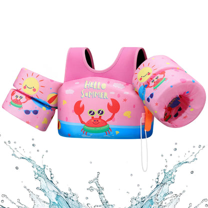 Children’s Swim Vest with Arm Floats for Pool & Beach