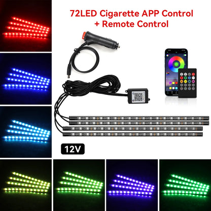 Auto LED Ambient Lighting – Music & App Control
