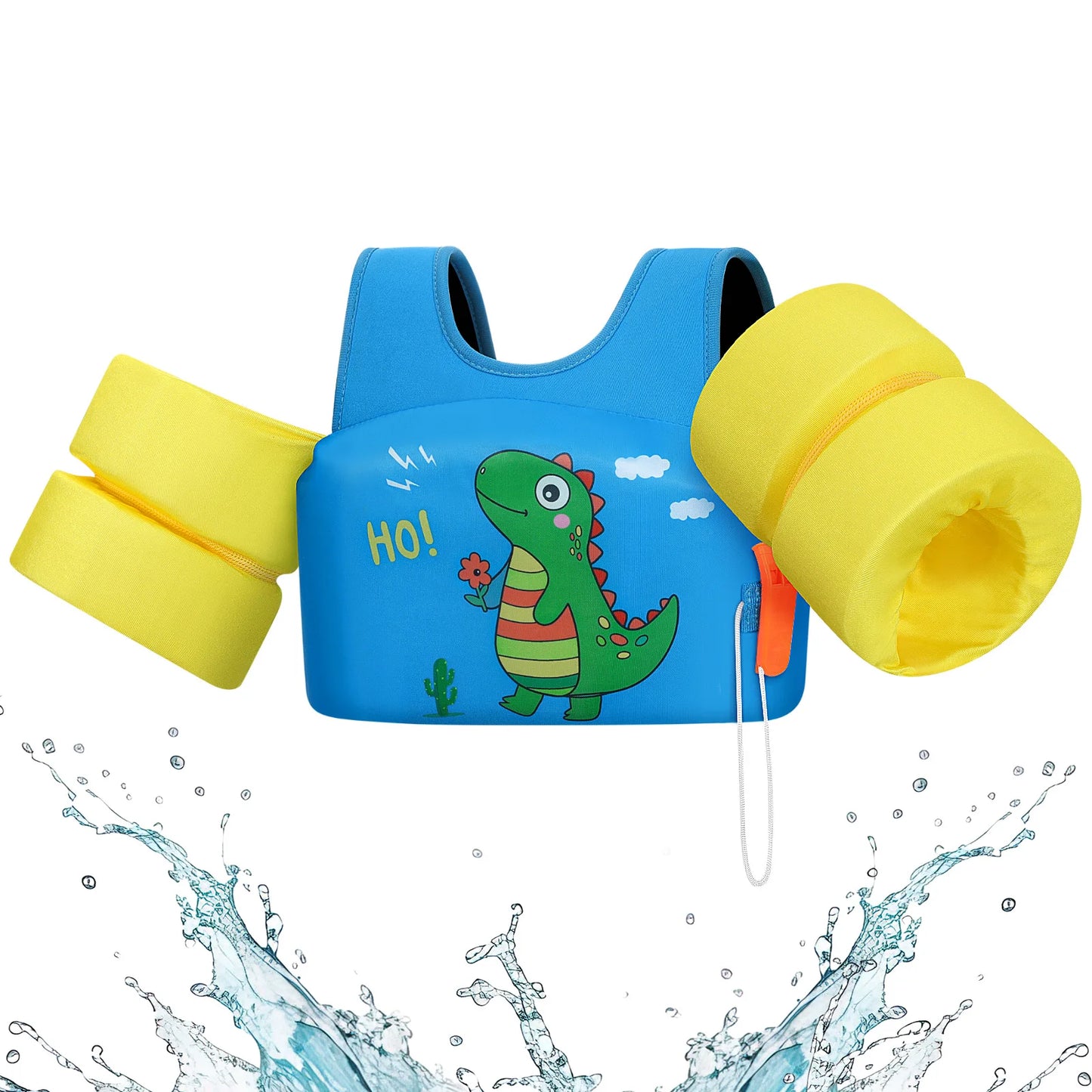 Children’s Swim Vest with Arm Floats for Pool & Beach