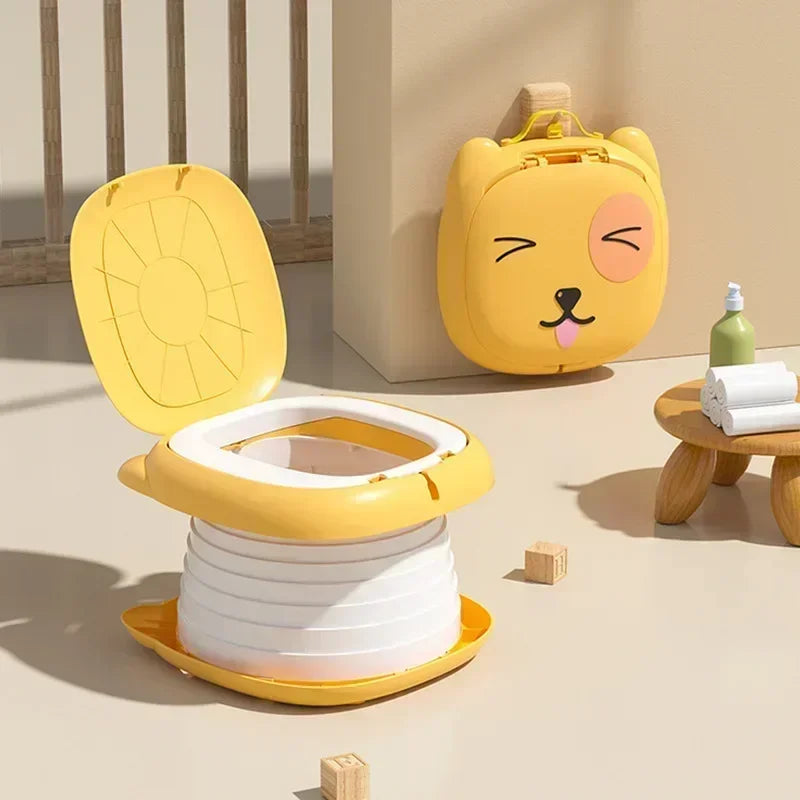 Foldable Children's Travel Potty | Portable Toilet Training Seat with Odour Seal