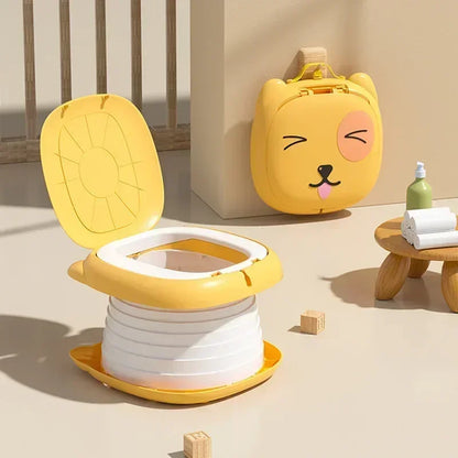 Foldable Children's Travel Potty | Portable Toilet Training Seat with Odour Seal