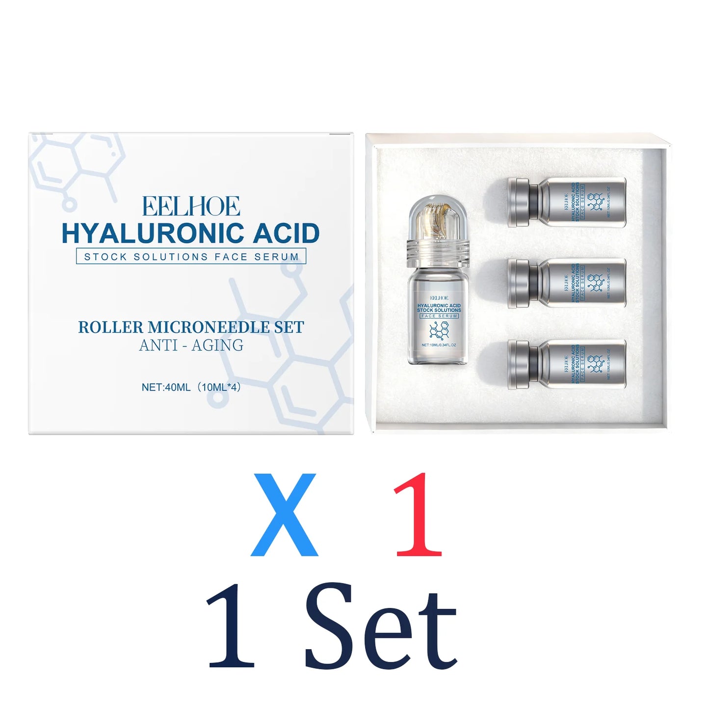 Kit de sérum microneedle de niacinamida – Cuidado de la piel hidratante y reparador