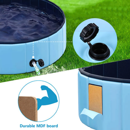 Portable Dog Pool™ 🐶 | Foldable Pet Bath Tub