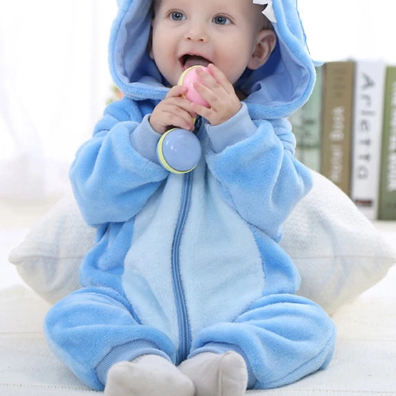 Cute Animal Baby Romper Lion – Cosy Winter Jumpsuit Pyjamas for Newborns