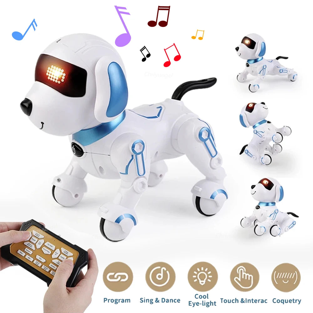 RC Robot Dog Interactive Smart Toy – Programmable, Dancing & Walking
