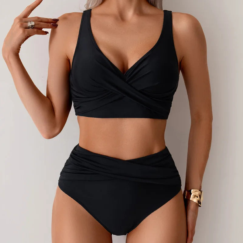 Conjunto de bikini de talle alto efecto moldeador | Edición de verano