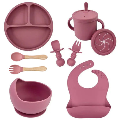 🍽️ TinyTummy™ – BPA-Free Silicone Baby Feeding Set