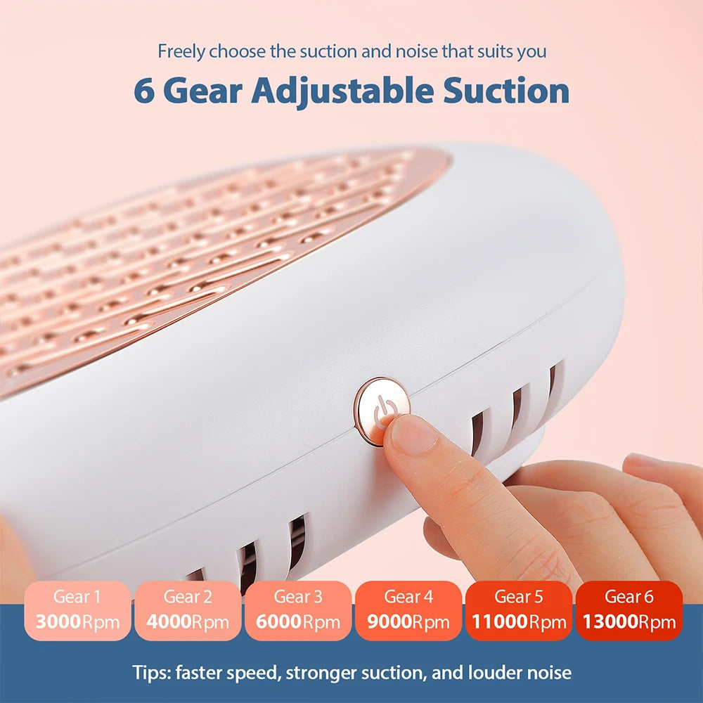 130W Nail Dust Collector – Professional Manicure Vacuum with Filter