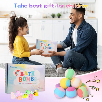 Kids Bath Bombs with Surprise – Natural Set (15/24 Pack)