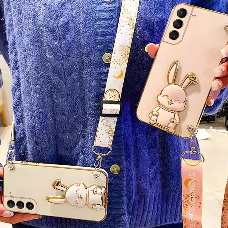 🐰 Crossbody Rabbit Phone Case with Lanyard For Samsung Galaxy A15 / A05 / A05S / 5G