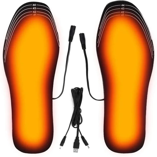 USB Heated Insoles – Electric Foot Warmers for Winter ❄️👟