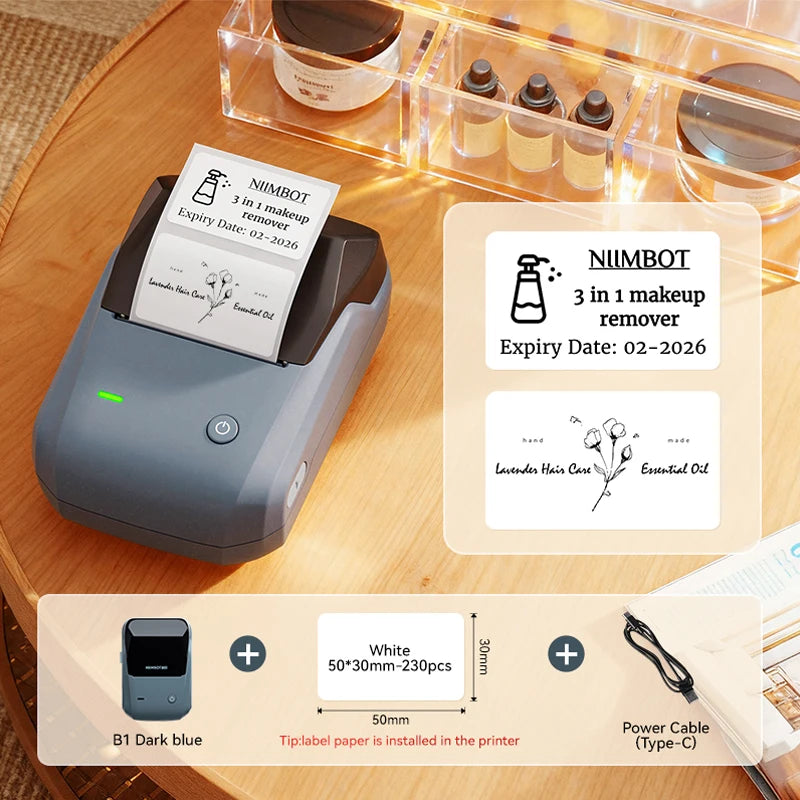 NIIMBOT B1 Portable Bluetooth Label Printer
