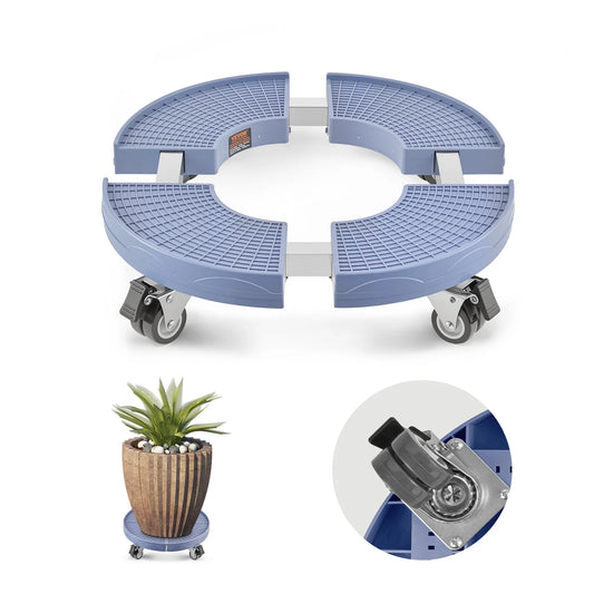 Adjustable Trash Can Dolly – Heavy Duty Rolling Base