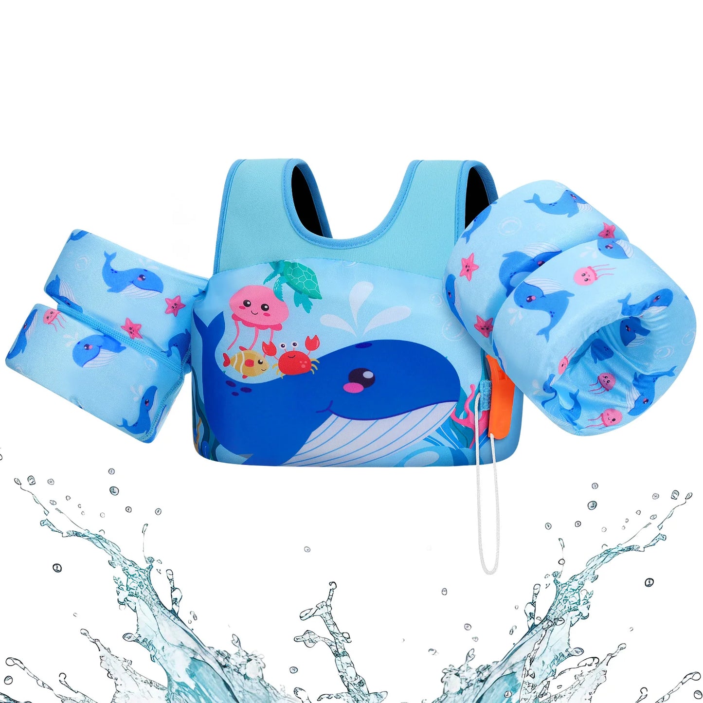 Children’s Swim Vest with Arm Floats for Pool & Beach