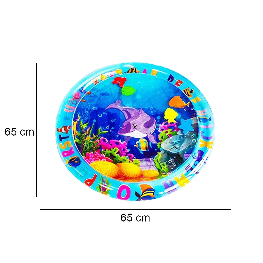 Baby Water Play Mat for Tummy Time – Inflatable Sensory Activity Mat for Infant Development