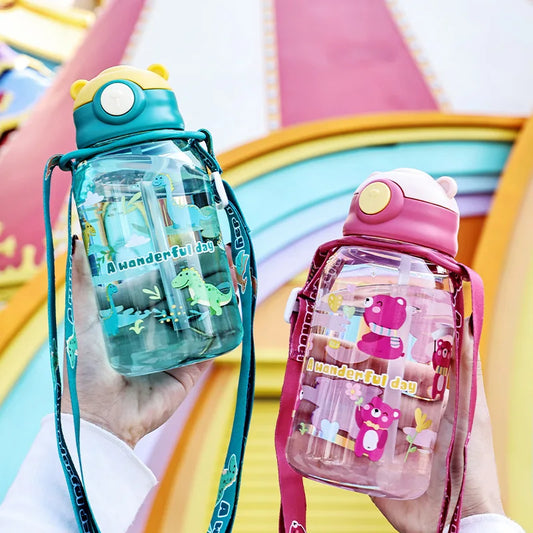 Kids Water Sippy Cup – Portable Straw Bottle for Children