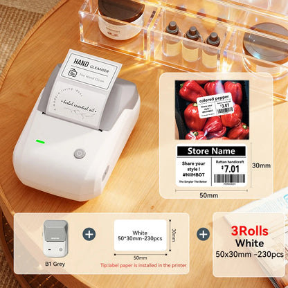 NIIMBOT B1 Portable Bluetooth Label Printer