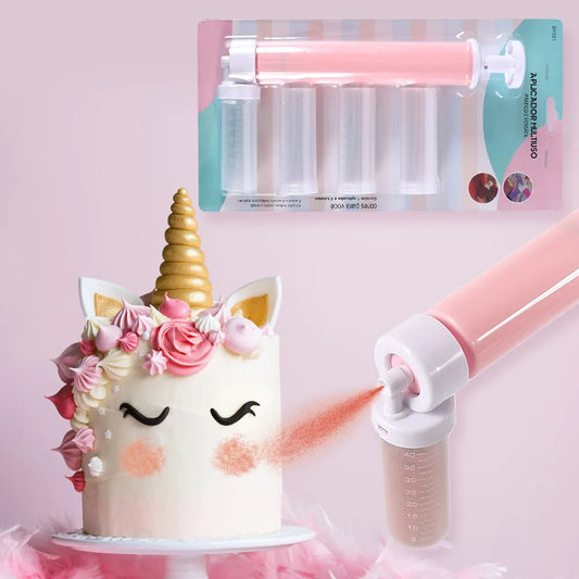 Manual Cake Spray Gun Set (5pcs) – Glitter Decorating Tool