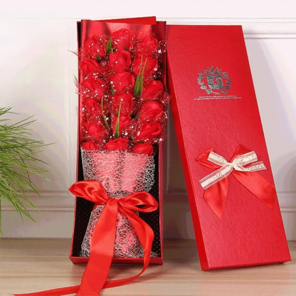 Luxury 18PCS Soap Rose Bouquet with Gift Box – Elegant Floral Gift for Special Occasions