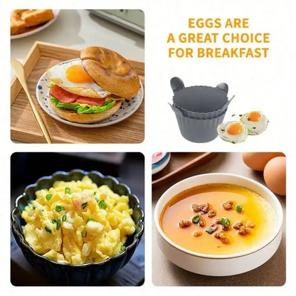 Reusable Silicone Air Fryer Liners – Non-Stick Baking Cups 1/4PCS