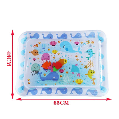 Baby Water Play Mat for Tummy Time – Inflatable Sensory Activity Mat for Infant Development