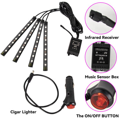 Auto LED Ambient Lighting – Music & App Control