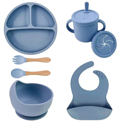 🍽️ TinyTummy™ – BPA-Free Silicone Baby Feeding Set