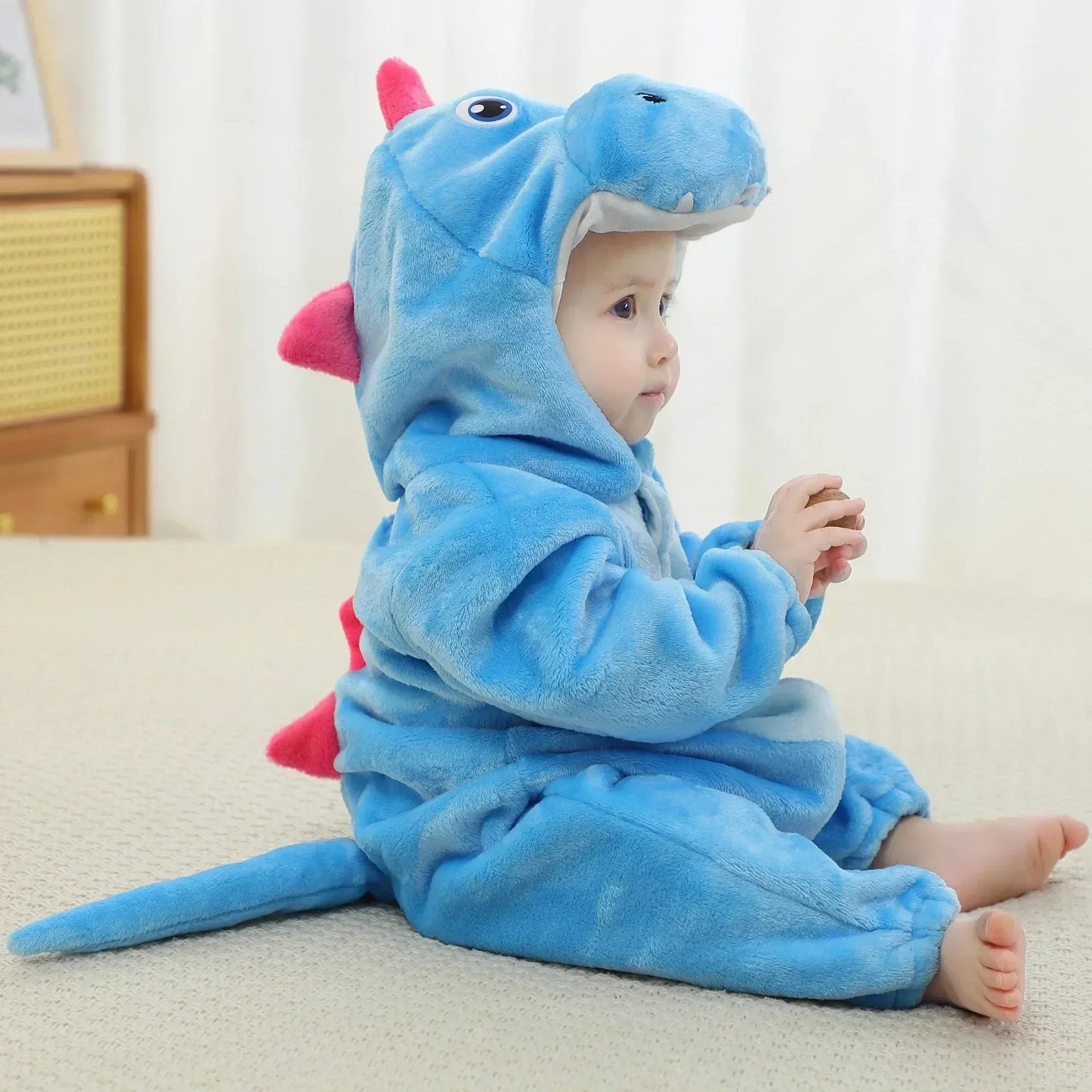 Cute Animal Baby Romper Lion – Cosy Winter Jumpsuit Pyjamas for Newborns