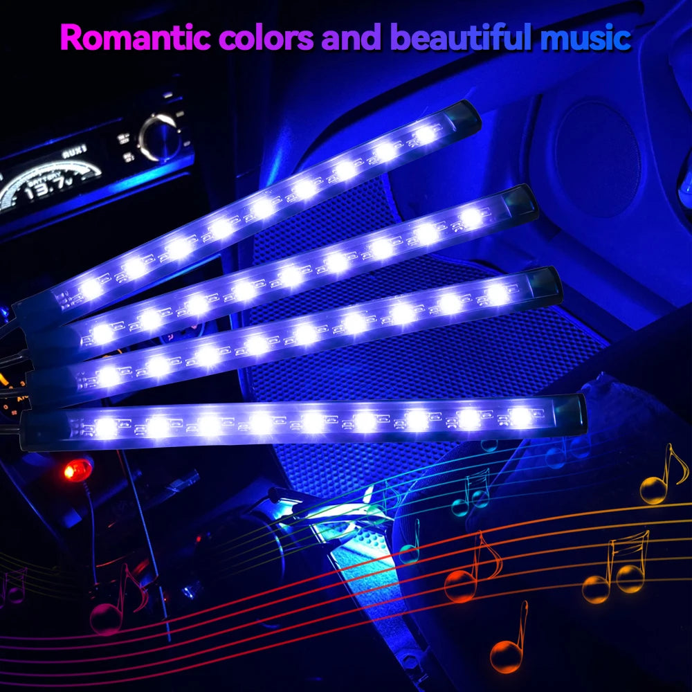 Auto LED Ambient Lighting – Music & App Control