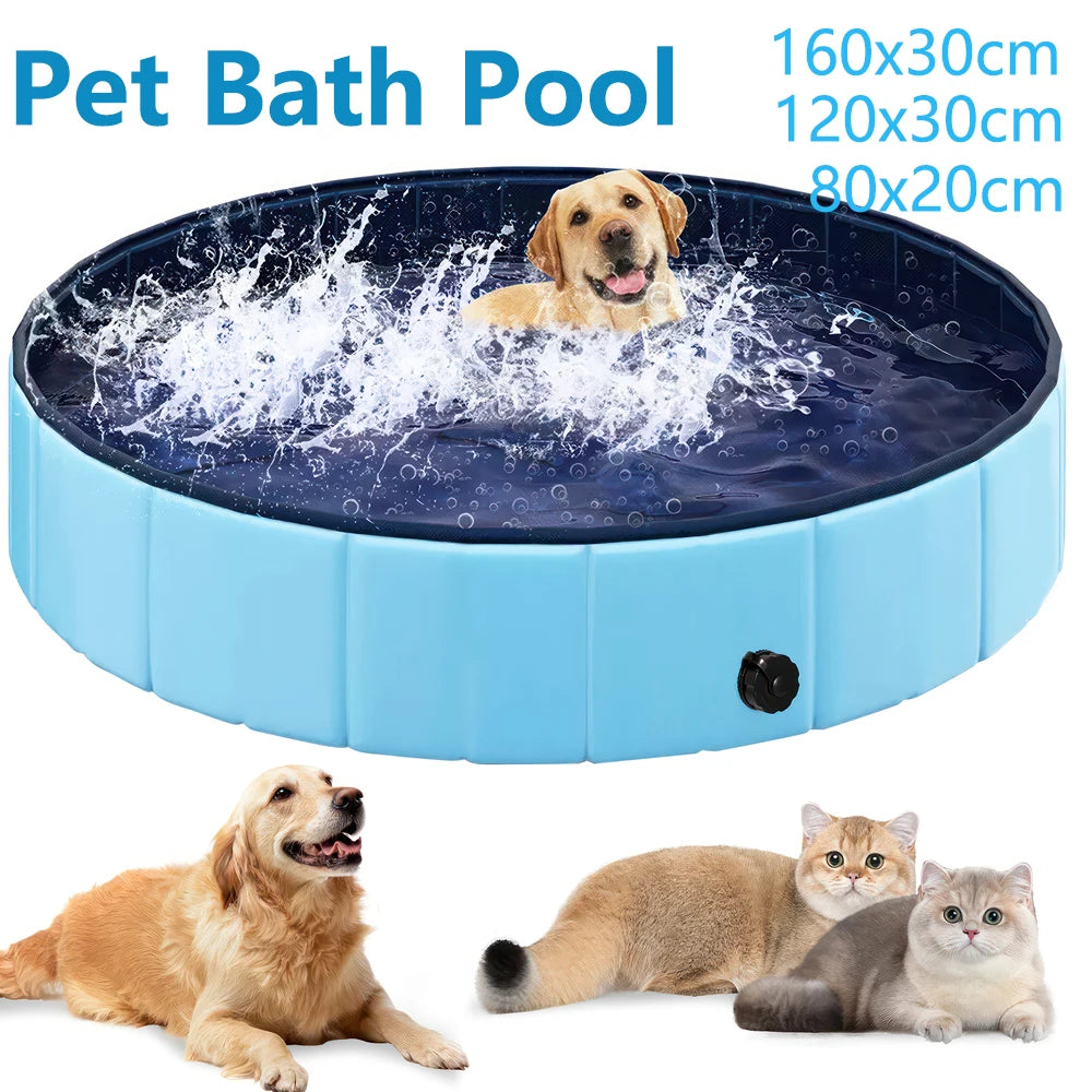 Portable Dog Pool™ 🐶 | Foldable Pet Bath Tub
