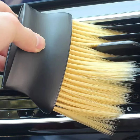 Interior Car Cleaning Brush – Soft Dust Remover for Air Outlets & Corners