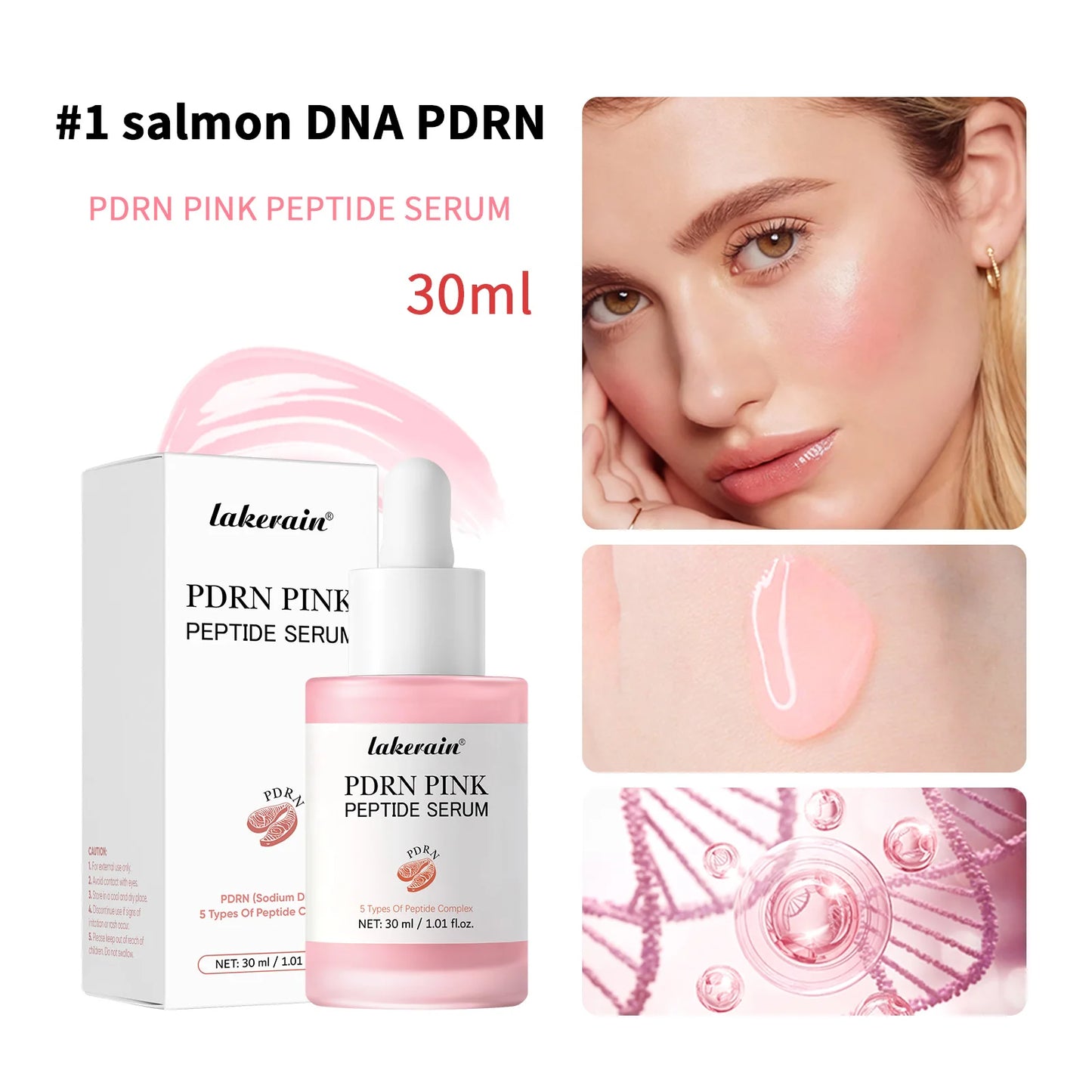 PDRN Pink Glow Serum – Hydrating & Skin Brightening