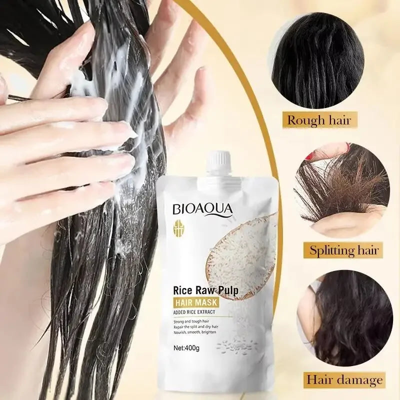 Magical Rice Hair Mask – Smooth, Shiny & Moisturized Hair in Seconds