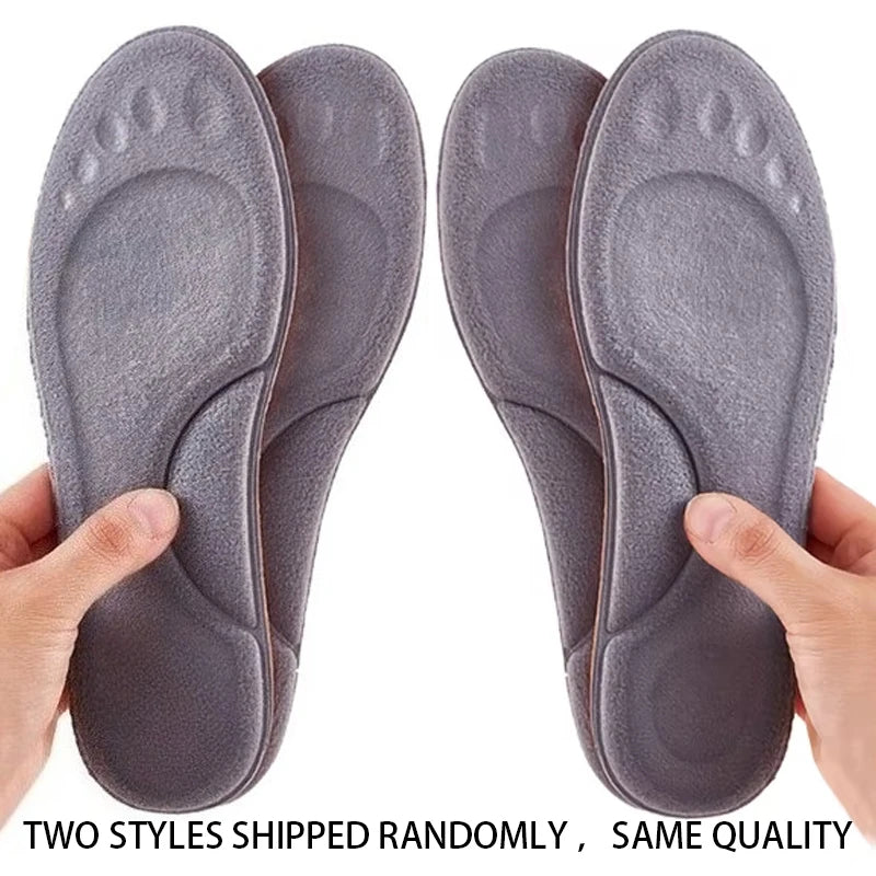 Plantillas de masaje 4D supersuaves: plantillas ortopédicas cálidas para correr y hacer deporte