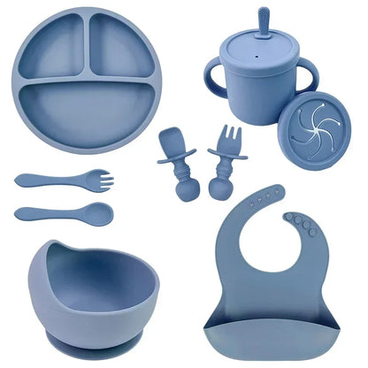 🍽️ TinyTummy™ – BPA-Free Silicone Baby Feeding Set