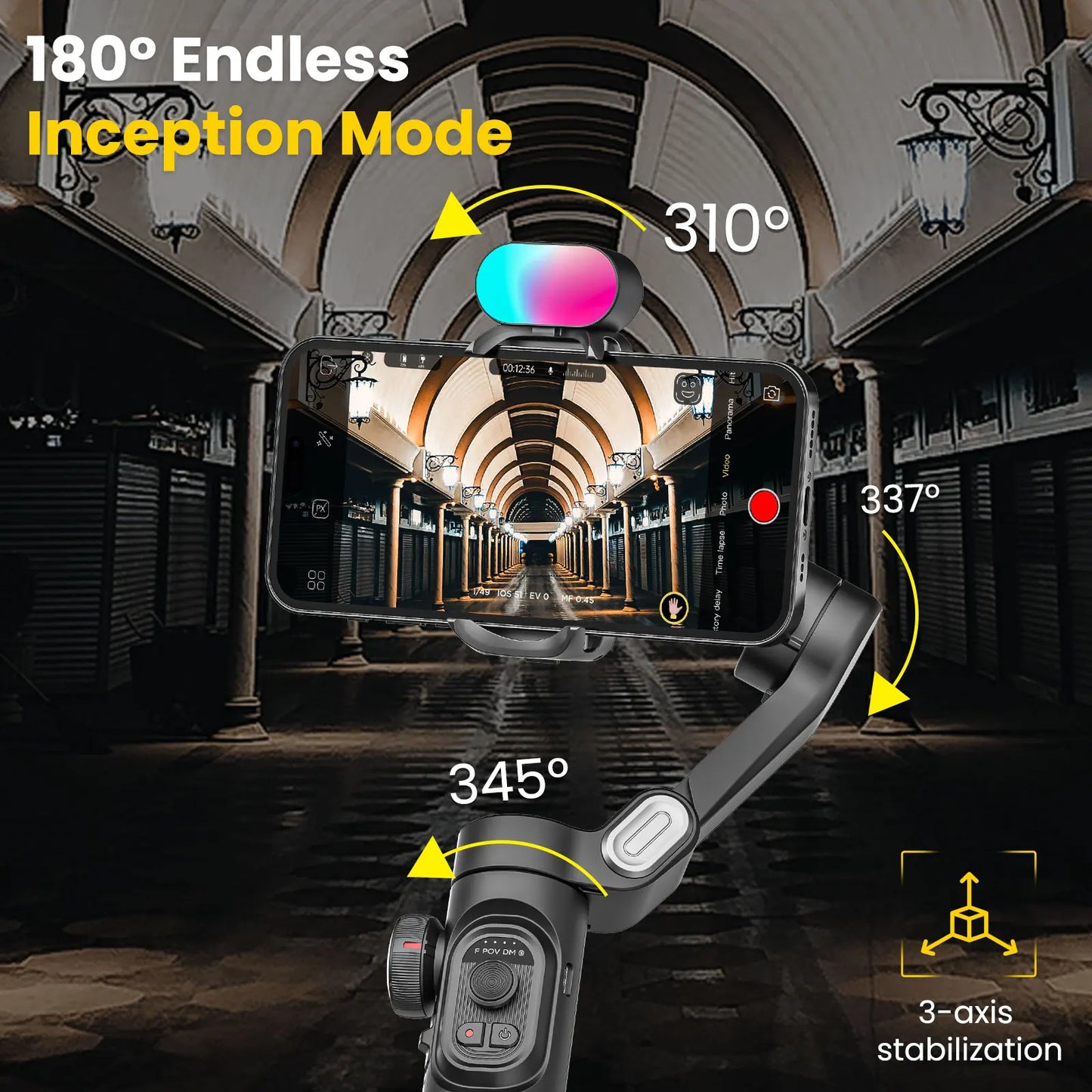 AOCHUAN Smart XE 3-Axis Smartphone Gimbal for iPhone & Android