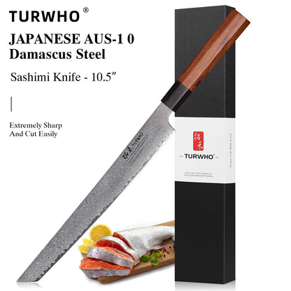 Hand-Forged Damascus Steel Chef Knife – Professional Japanese Kitchen Blade