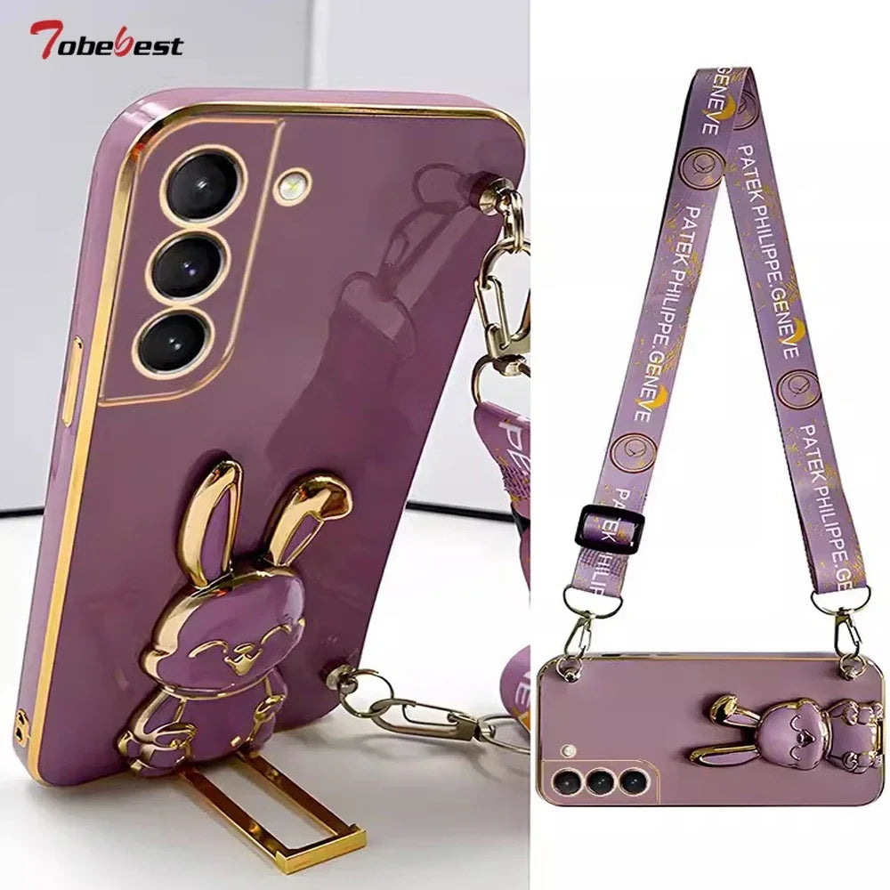 🐰 Crossbody Rabbit Phone Case with Lanyard For Samsung Galaxy A15 / A05 / A05S / 5G