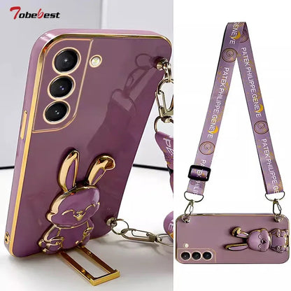 🐰 Crossbody Rabbit Phone Case with Lanyard For Samsung Galaxy A15 / A05 / A05S / 5G