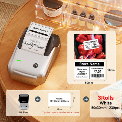 NIIMBOT B1 Portable Bluetooth Label Printer