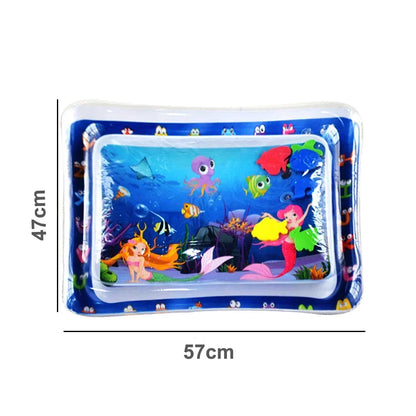 Baby Water Play Mat for Tummy Time – Inflatable Sensory Activity Mat for Infant Development