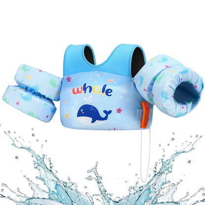 Children’s Swim Vest with Arm Floats for Pool & Beach