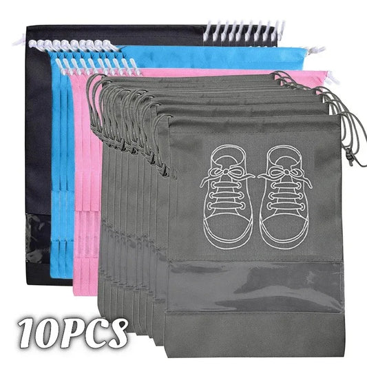 10pcs Waterproof Shoe Storage Travel Bags