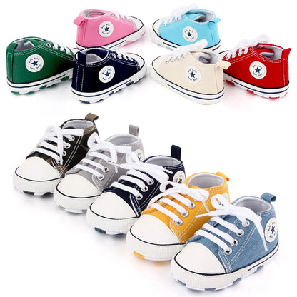 Baby First Walker Sneakers – Soft Sole Non-Slip Shoes