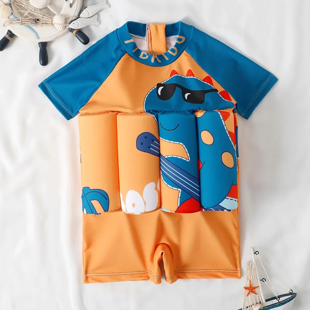 Kids Buoyancy Swimsuit – Cartoon Float Swimwear for Boys & Girls